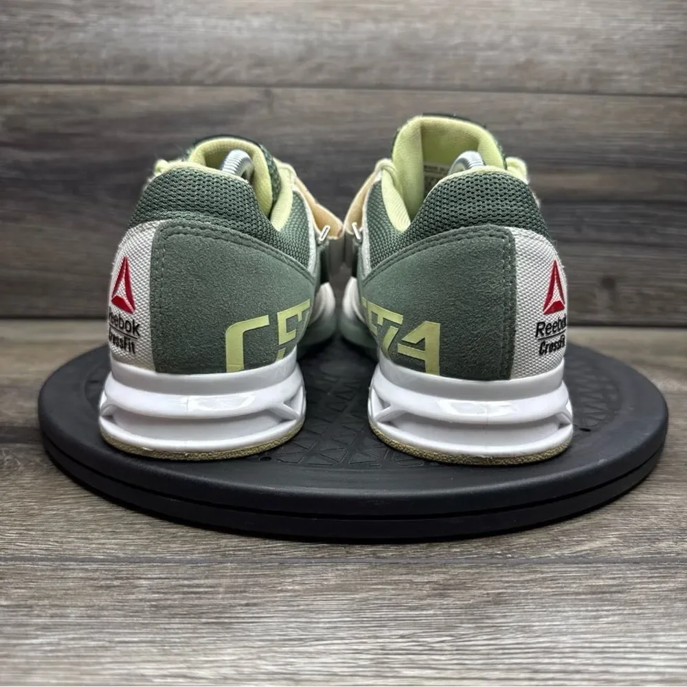 Womens Reebok Crossfit CF74 Shoes Green White Yellow US Size 8.5 - Picture 4 of 8